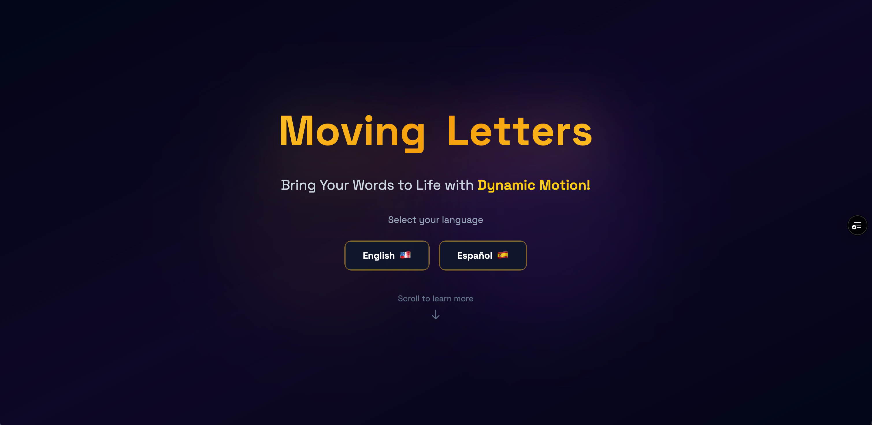 Moving Letters